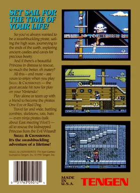 Skull & Crossbones (USA) (Unl) box cover back